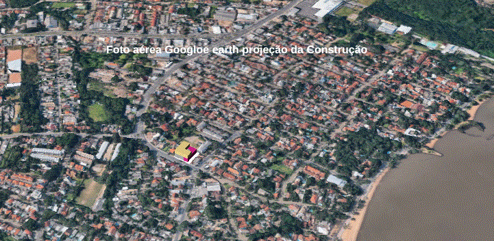 07 01Foto aérea Googloe earth projeção da Construção